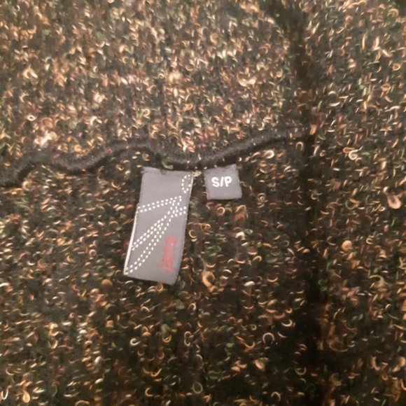 Jana womens art to wear big button flouncy fuzzy cardigan size small - Picture 8 of 9